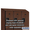 Salsbury Industries 3 Tier Designer Locker, 54"Wx76"Hx18"D, 9 Door, Mahogany 18-23368MAH